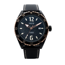Load image into Gallery viewer, TWELF-X OCEAN 1908 DEEP WAVE - BLACK/ROSE GOLD Front
