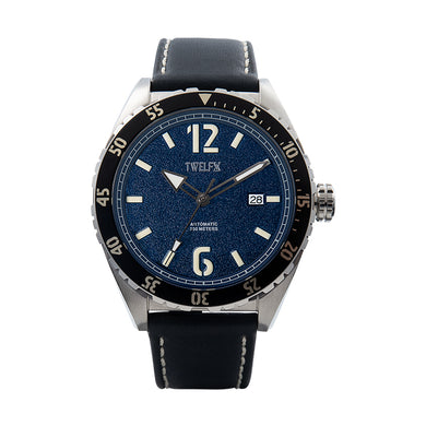TWELF-X OCEAN 1908 DEEP WAVE - BLUE/STAINLESS STEEL Front