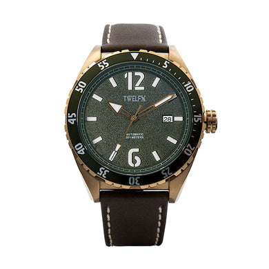 TWELF-X OCEAN 1908 DEEP WAVE - GREEN/BRONZE Front